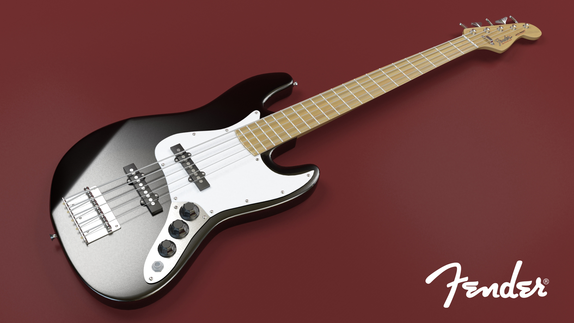 HD Awesome Fender Guitar Wallpaper Bass