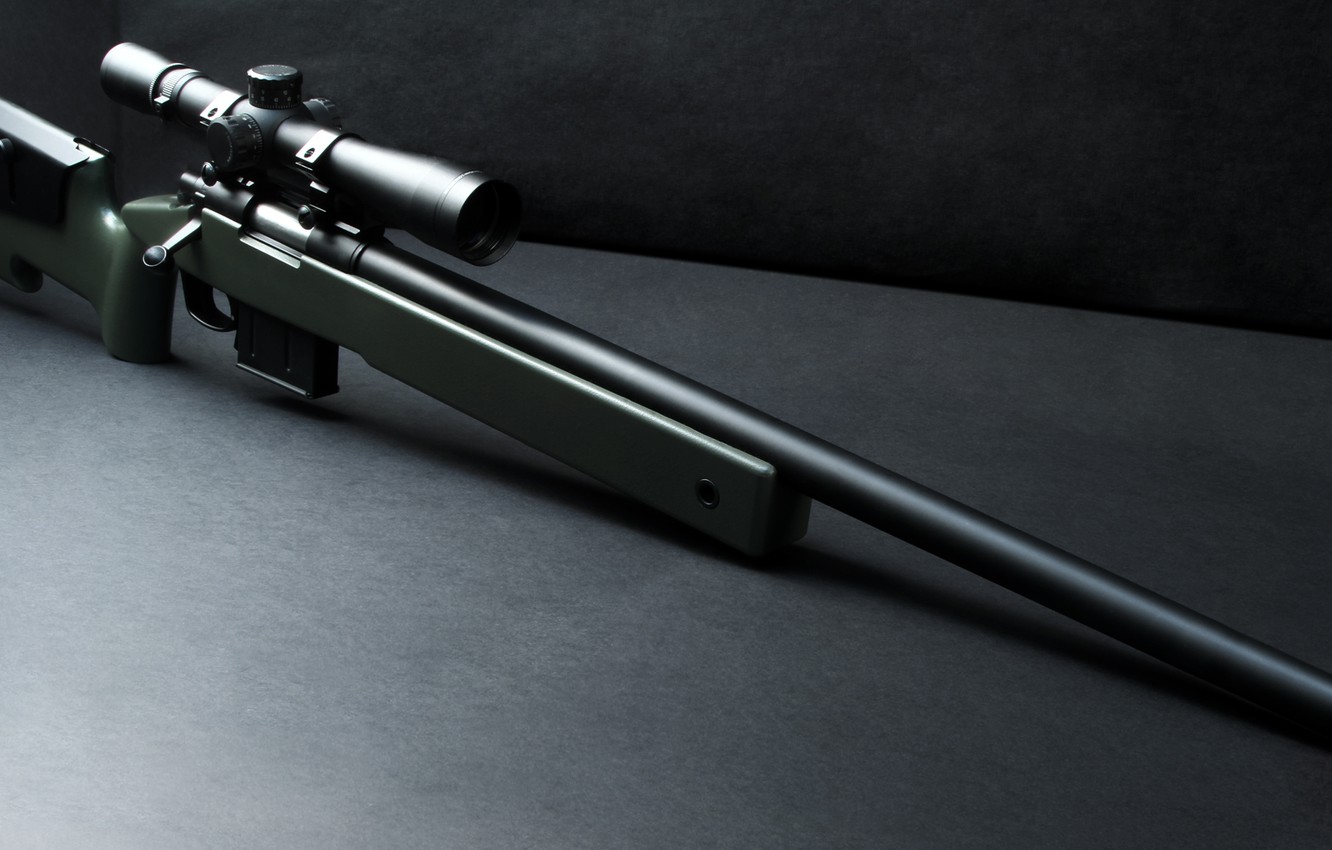 Wallpaper Angle Optics Prototype Grey Background Rifle Sniper