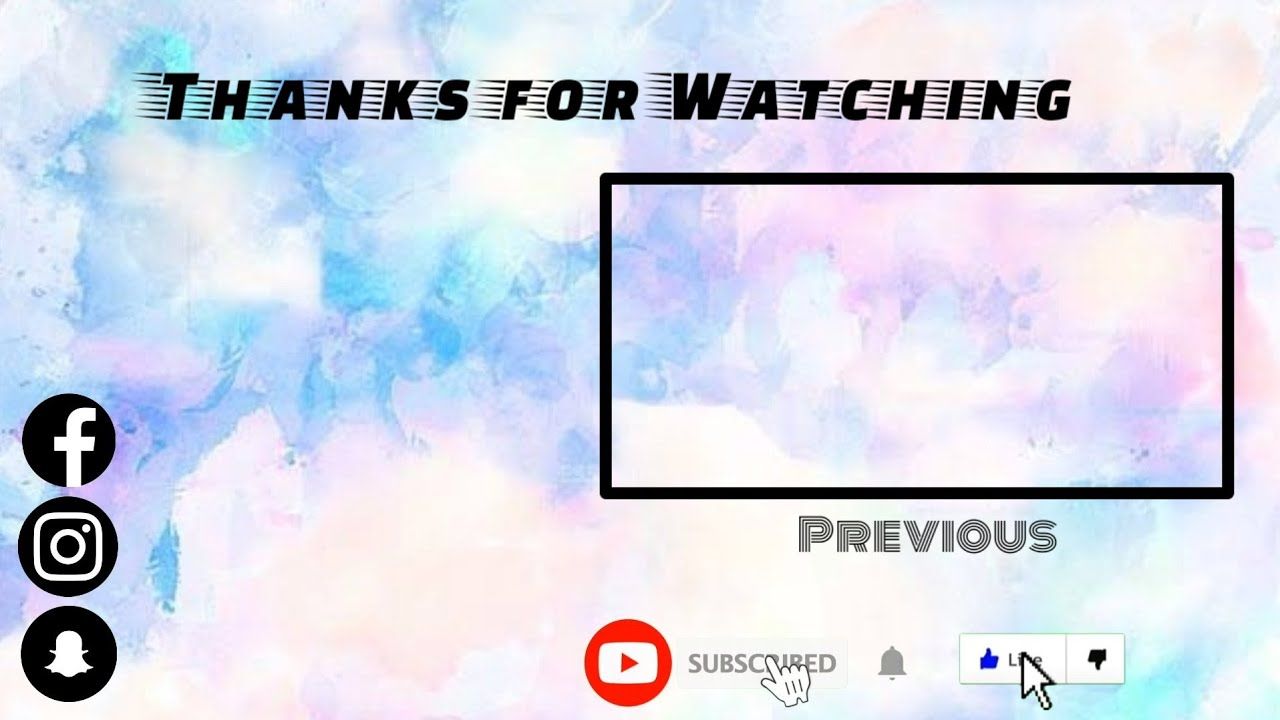 Outro Pastel Template No Text Banner Background