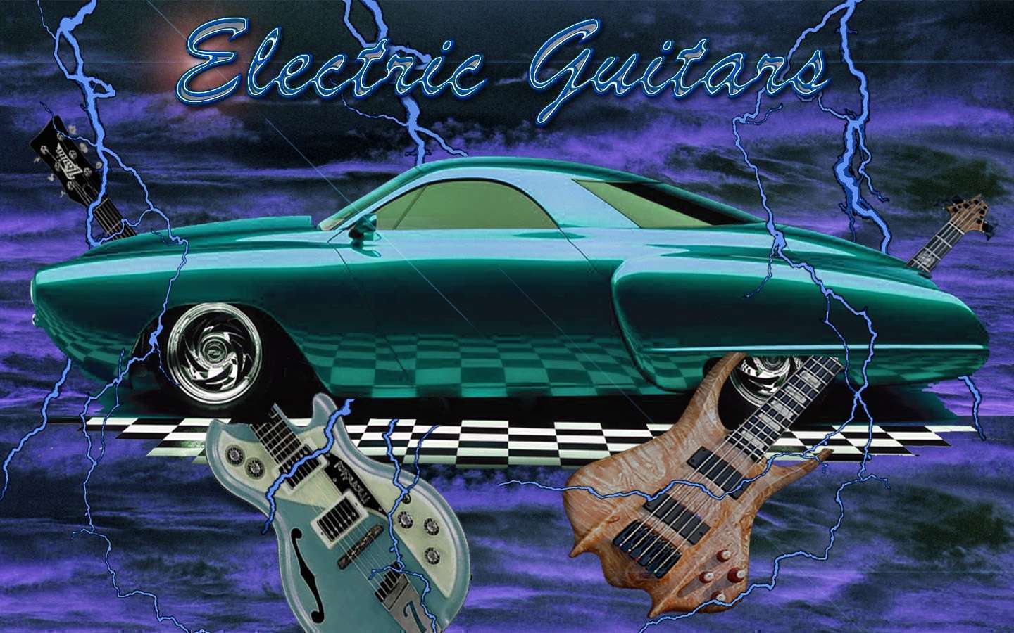 View Of Electric Guitars Wallpaper Hd Car Wallpapers