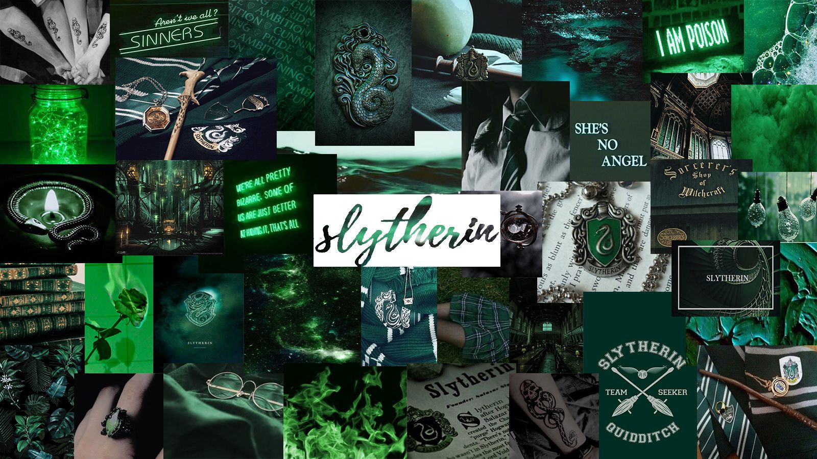 Aesthetic Harry Potter Wallpaper Laptop Slytherin HD