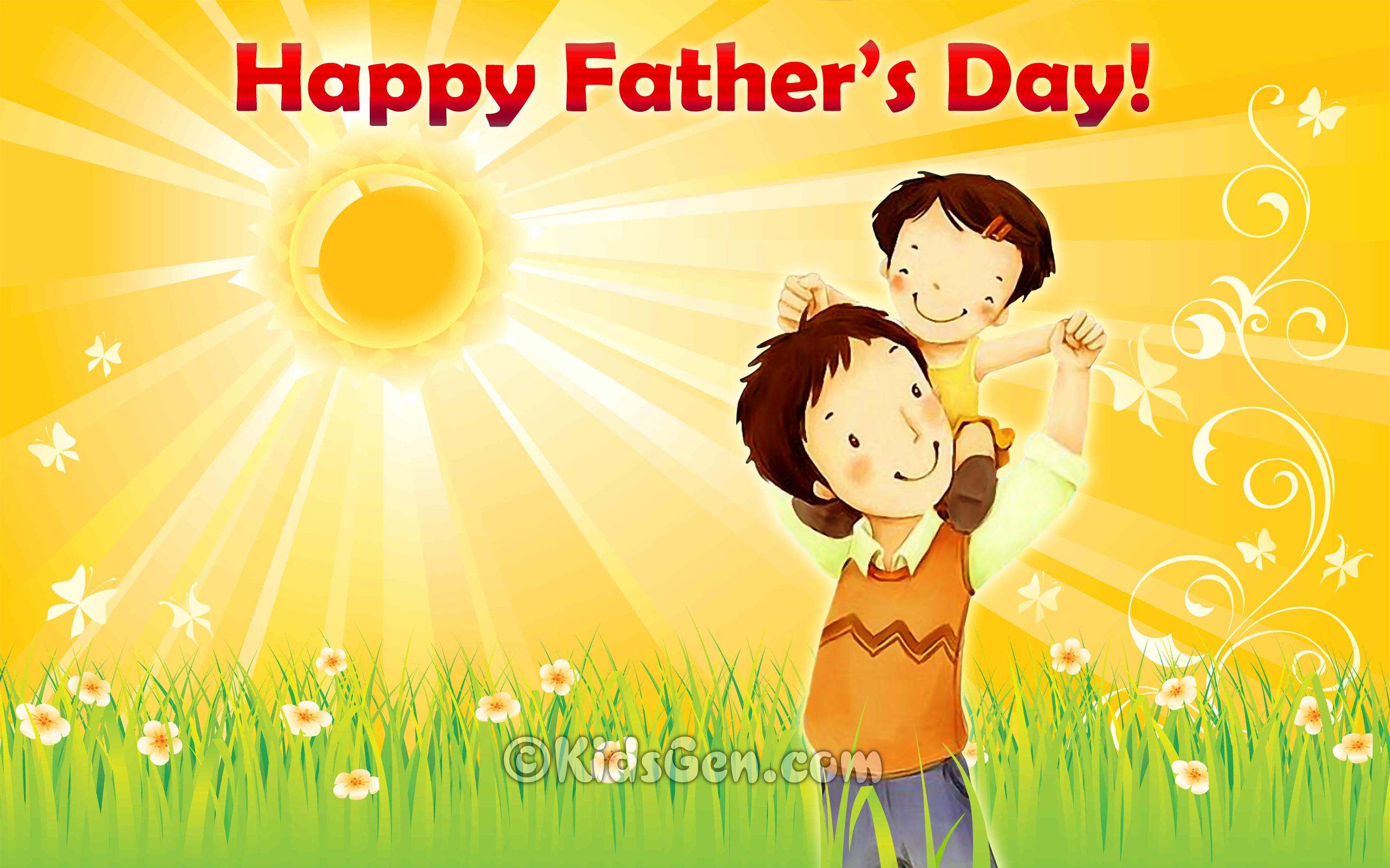 Father S Day HD Wallpaper For Kids