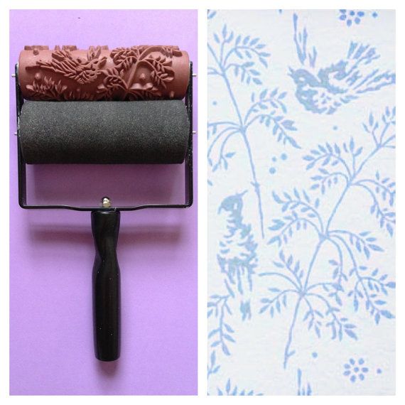 Free download Patterned Paint Roller in Spring Bird Design and
