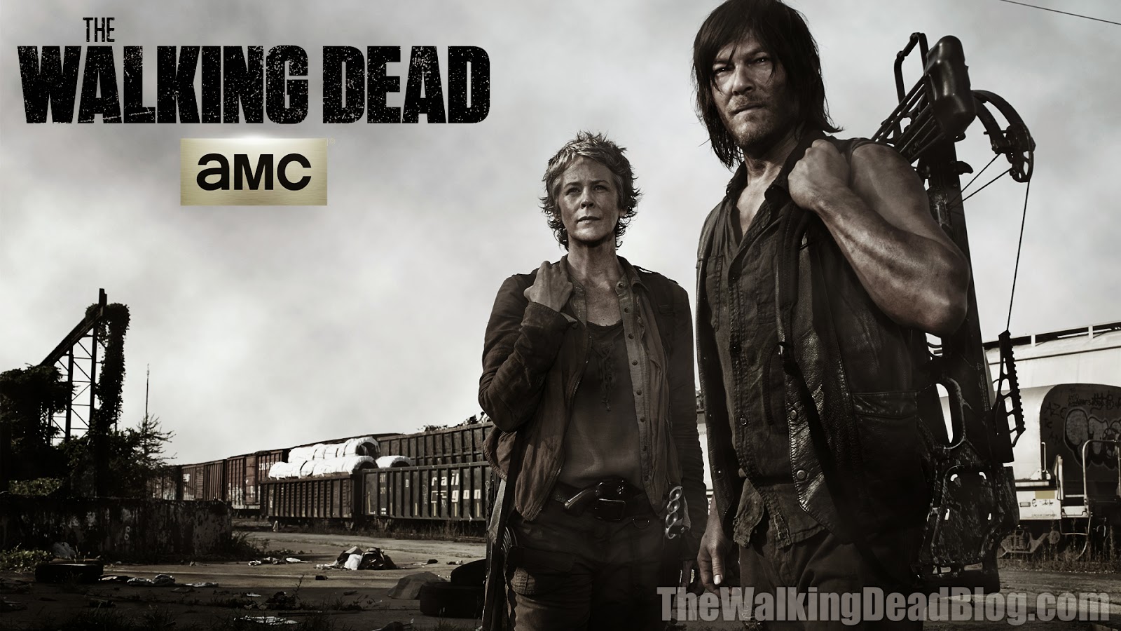  Dead Blog New Walking Dead Season 5 Wallpaper with Daryl and Carol