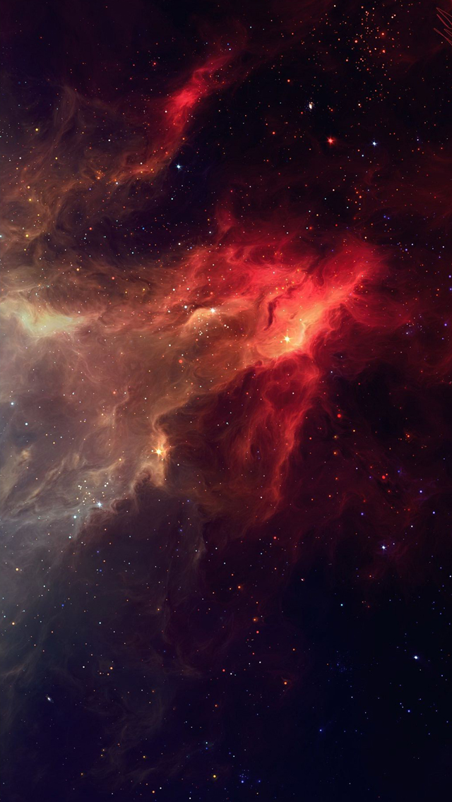 Galaxy Red Background Hd Wallpaper