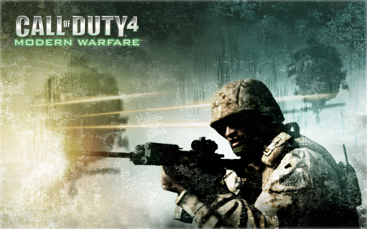 Call Of Duty Modern Warfare HD Wallpaper Logos