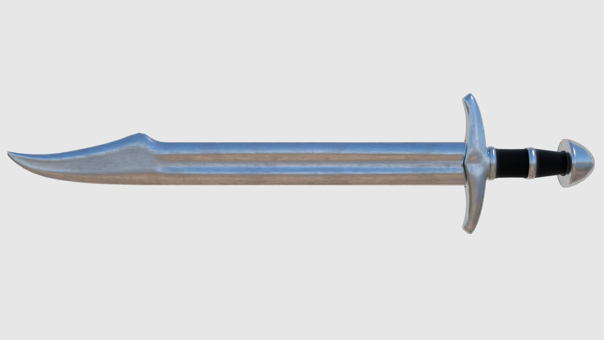 3d Model Falchion Sword Game Ready Cgtrader