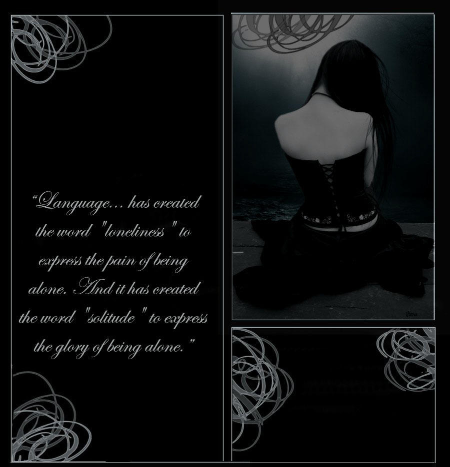 Loneliness Goth Emo Wallpaper 900x935