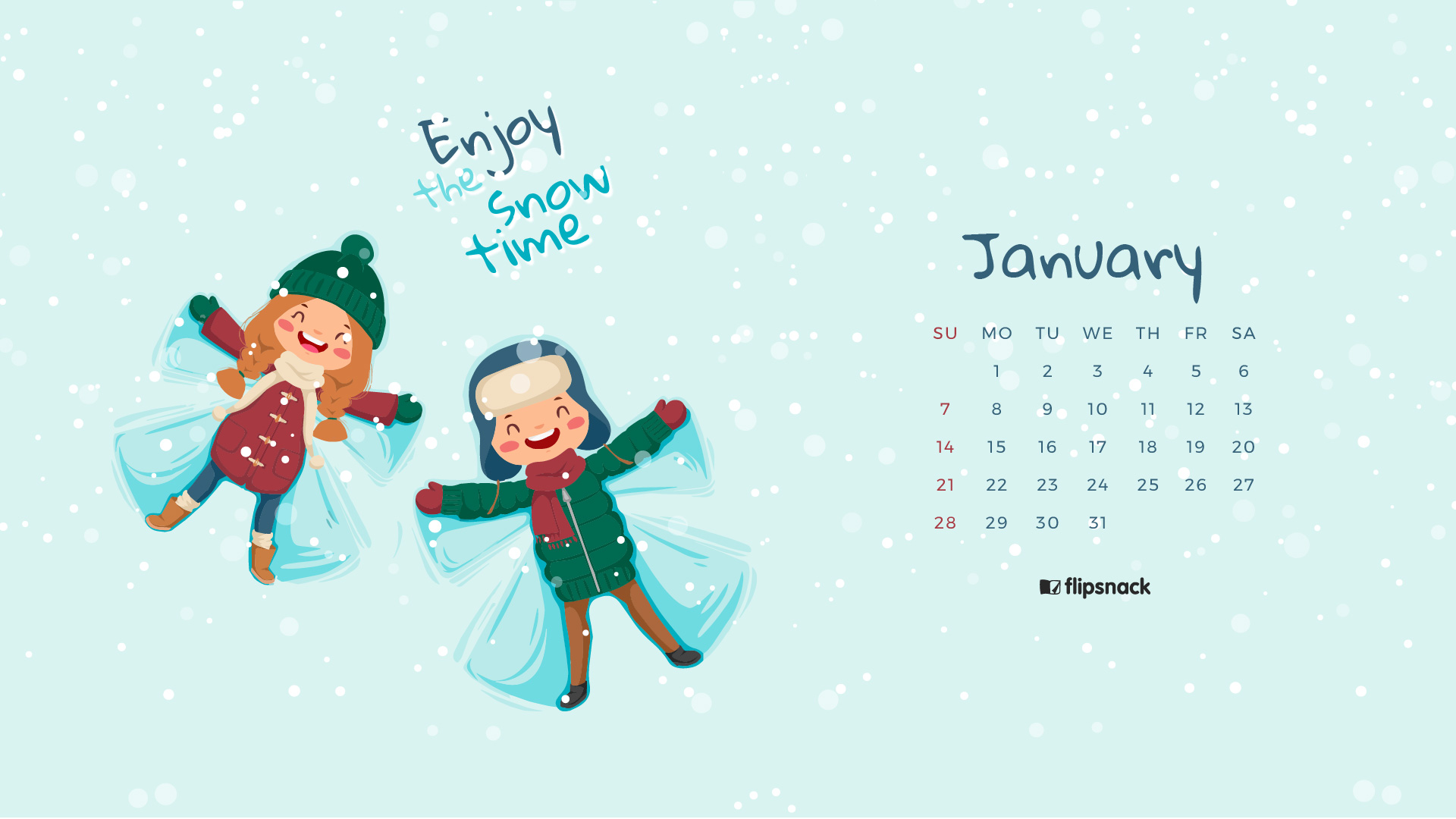 January Calendar Wallpaper For Desktop Background