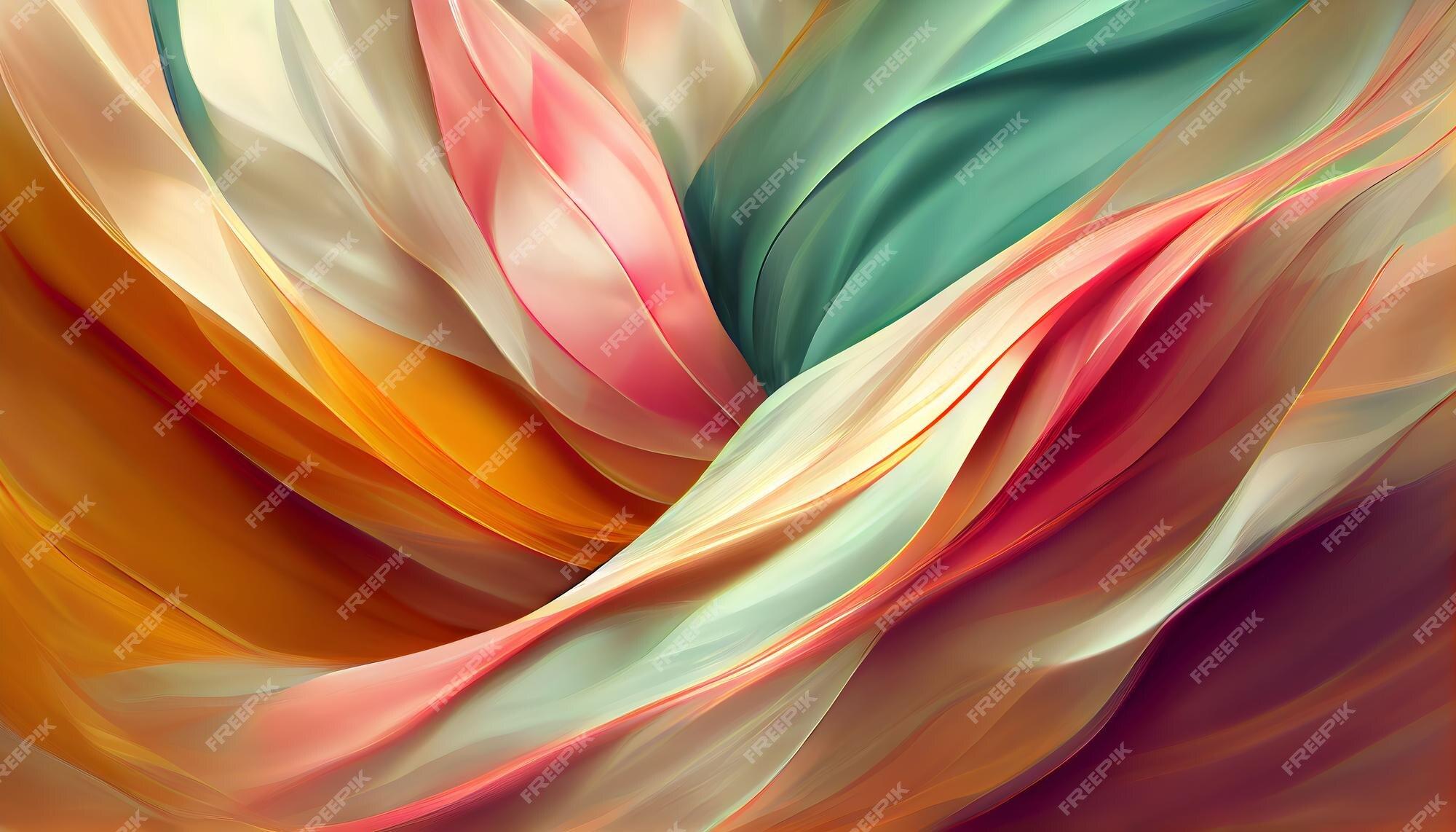 Premium Photo Abstract Twirling Spring Colors As Background