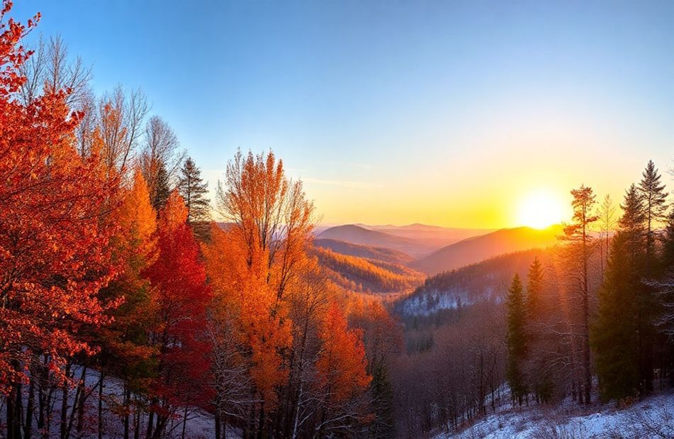 Fall Winter Background Wallpaper