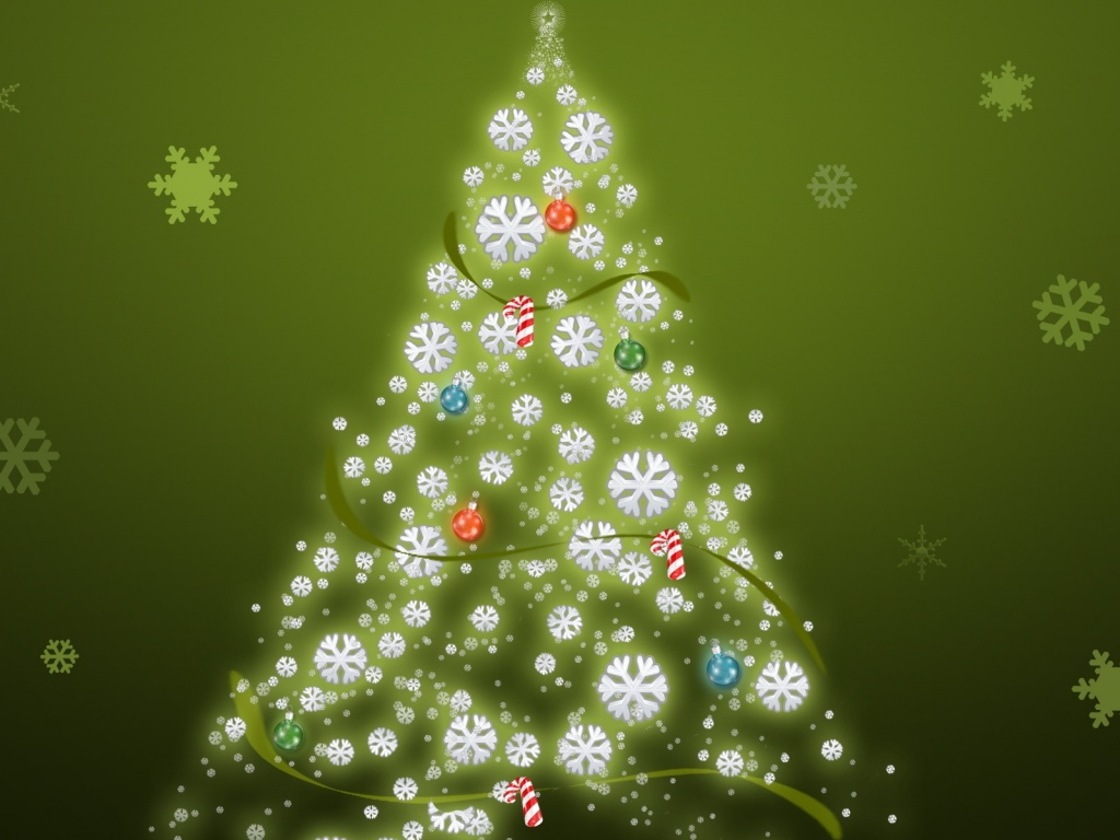 Simple Christmas Tree Desktop Pc And Mac Wallpaper