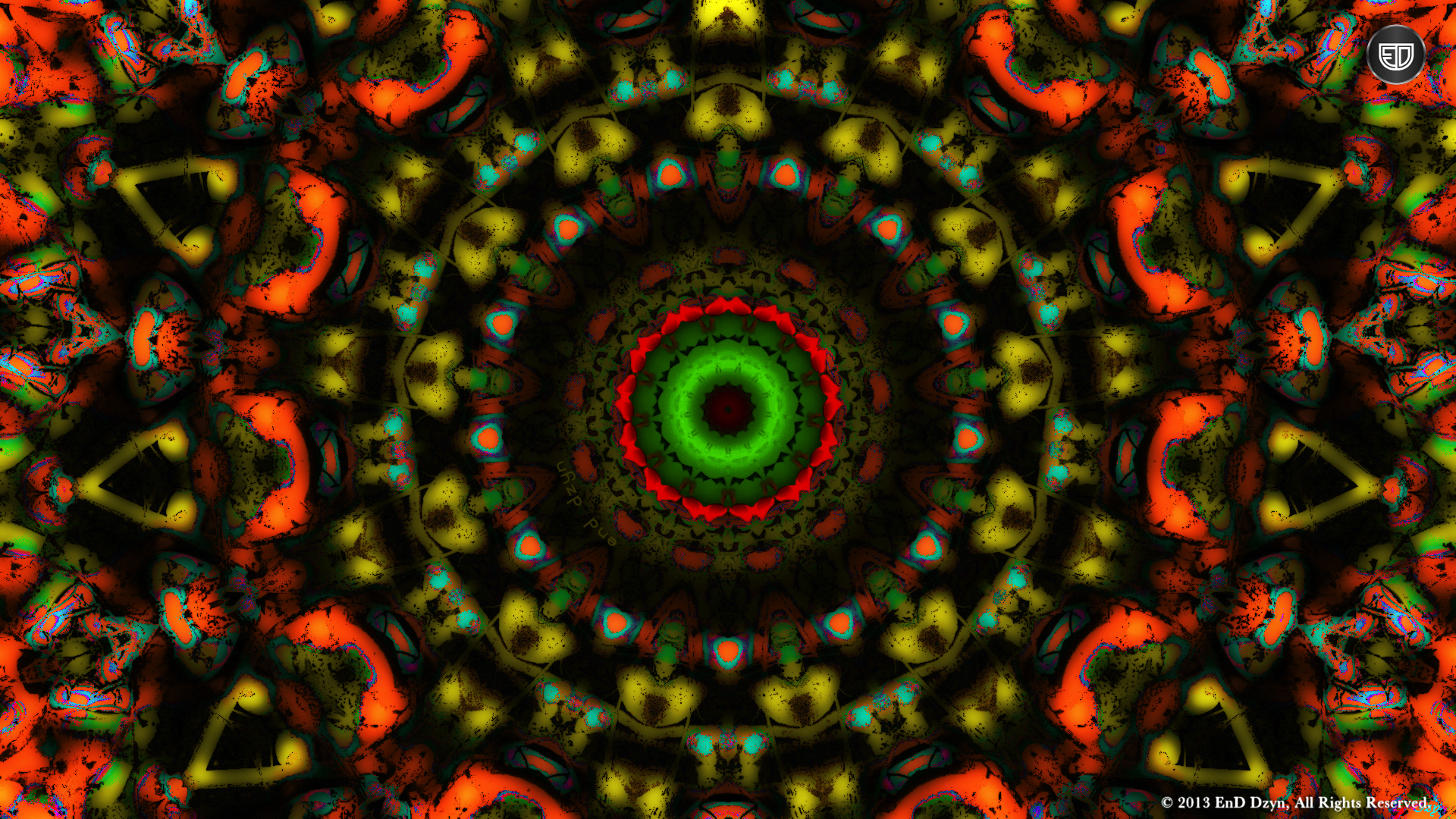 3d Yellow Orange Psychedelic Trippy HD Wallpaper