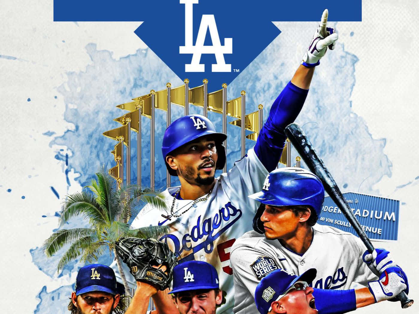Los Angeles Dodgers Team Logo Wallpaper