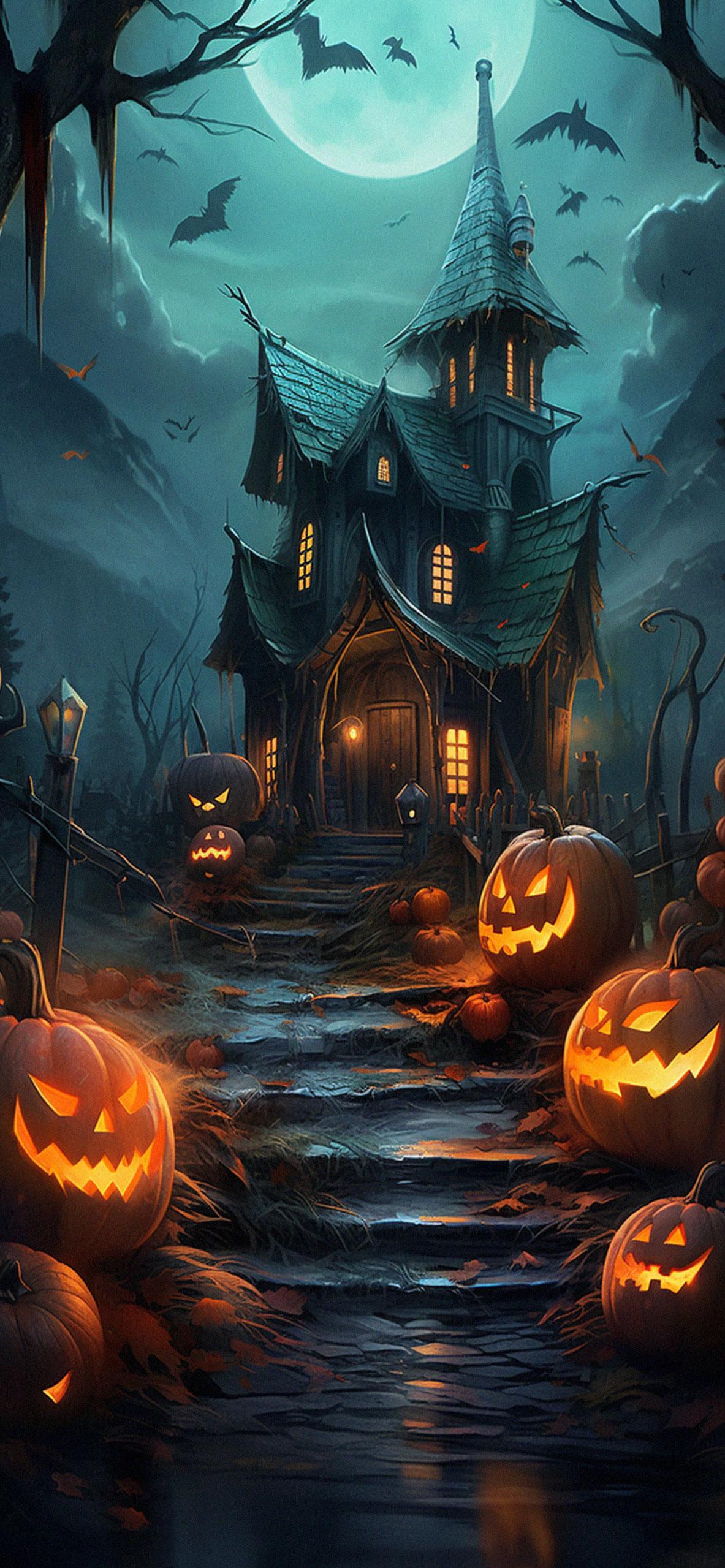 Haunted Mansion Halloween Art Wallpaper
