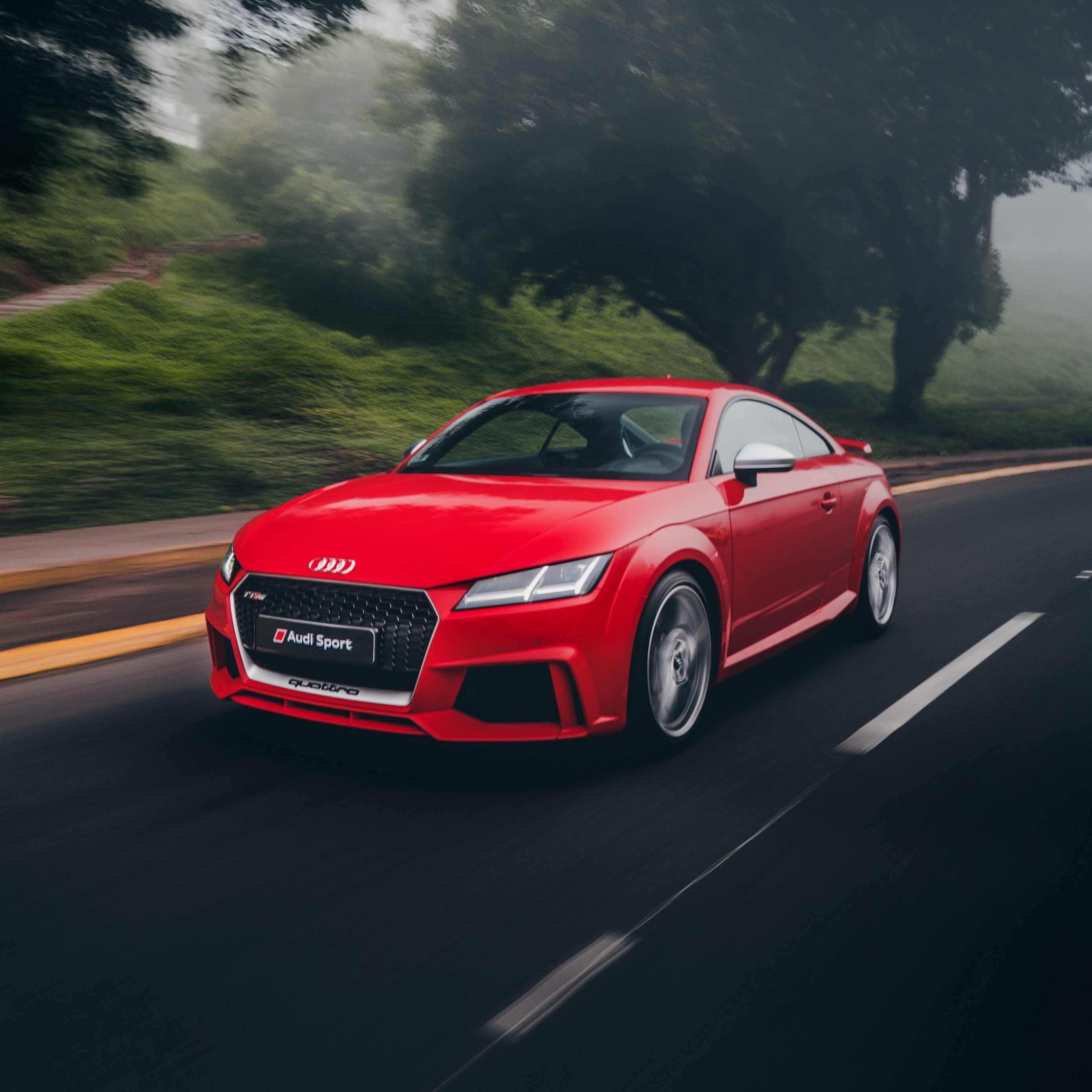 Wallpaper Audi Tt Sports Car Road