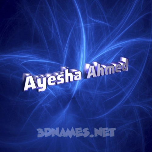 Preview of Plasma for name ayesha ahmed