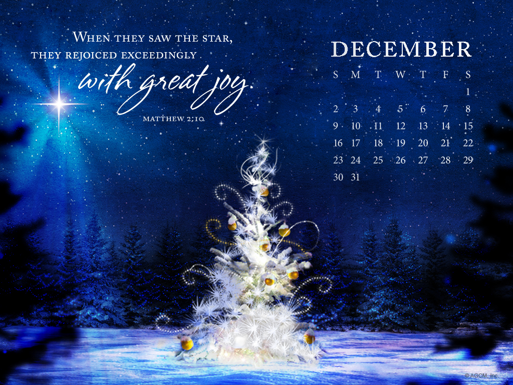 December 1st Desktop Wallpaper Calendars
