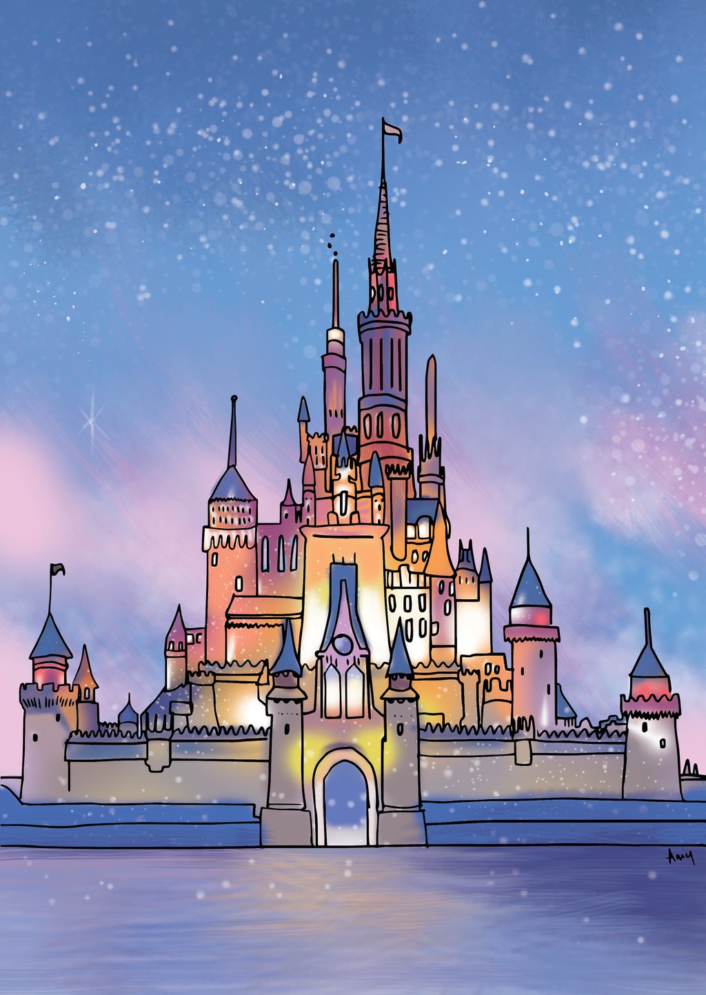 Disney Castle by Art4AmySam on