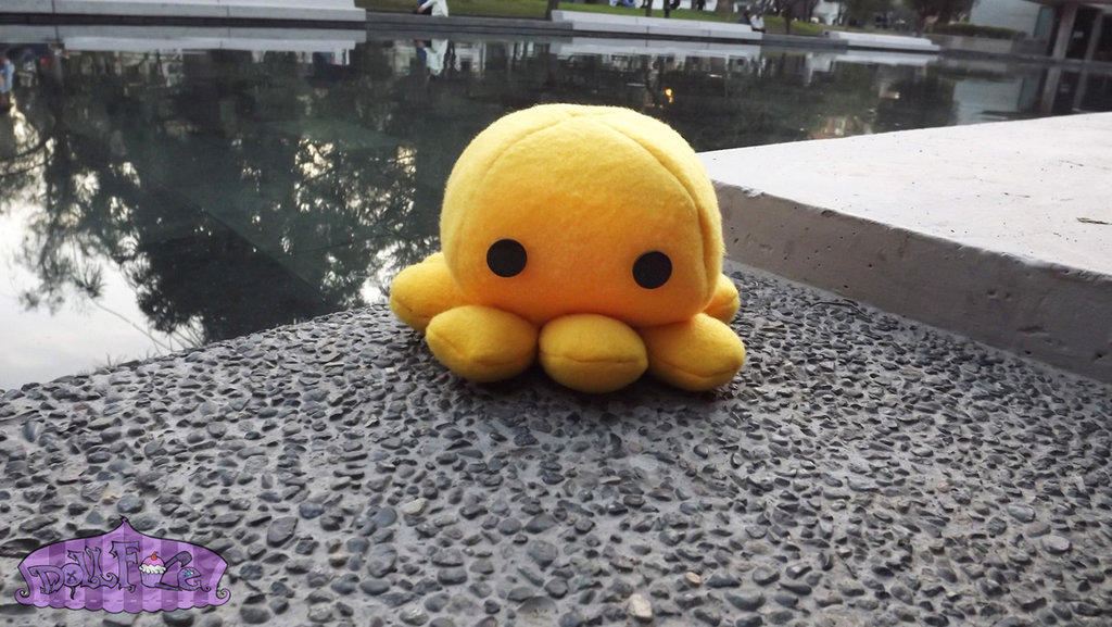 Cute Yellow Octopus By Dollface Ryj