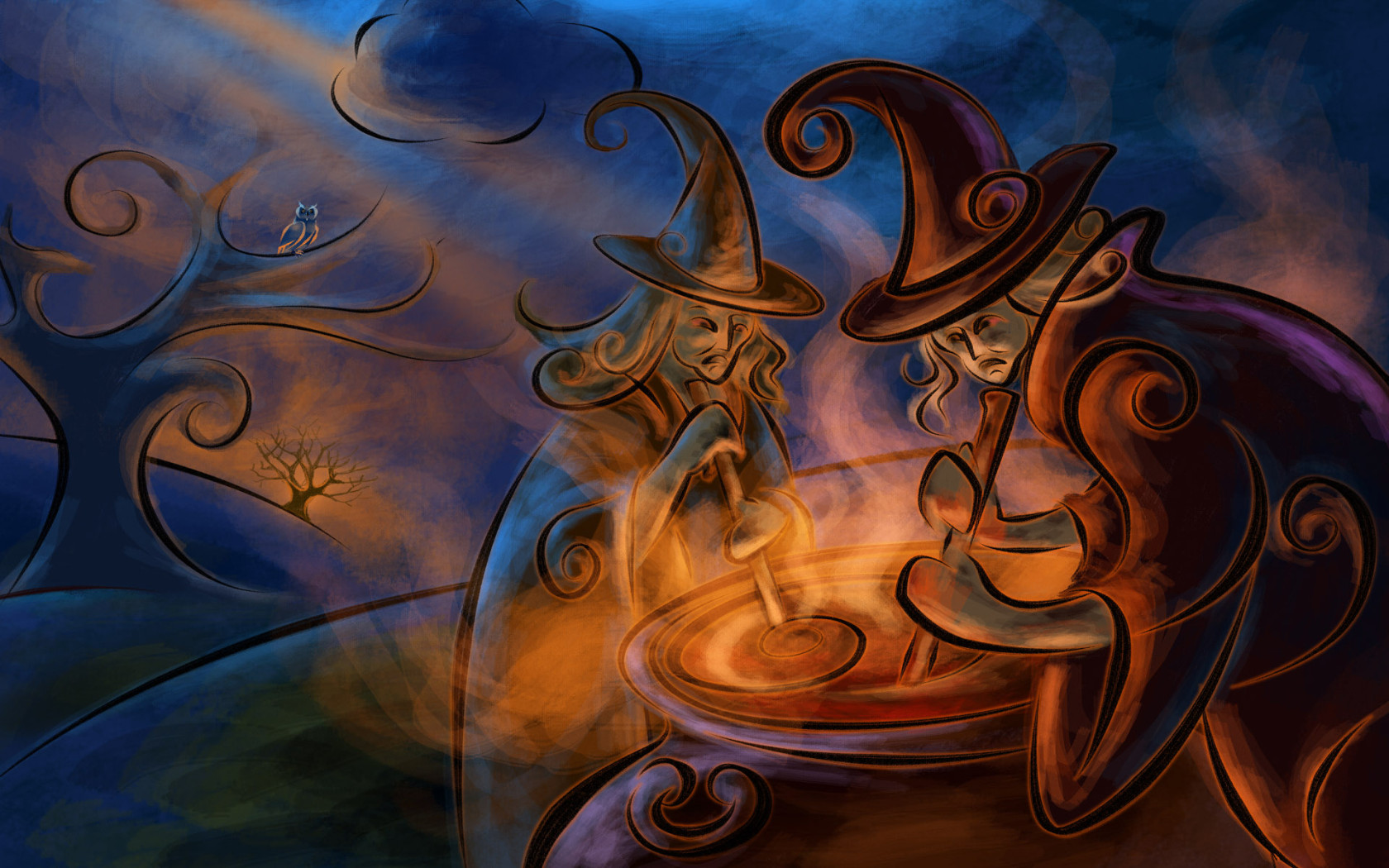 Witches wallpapers Witches background 1680x1050
