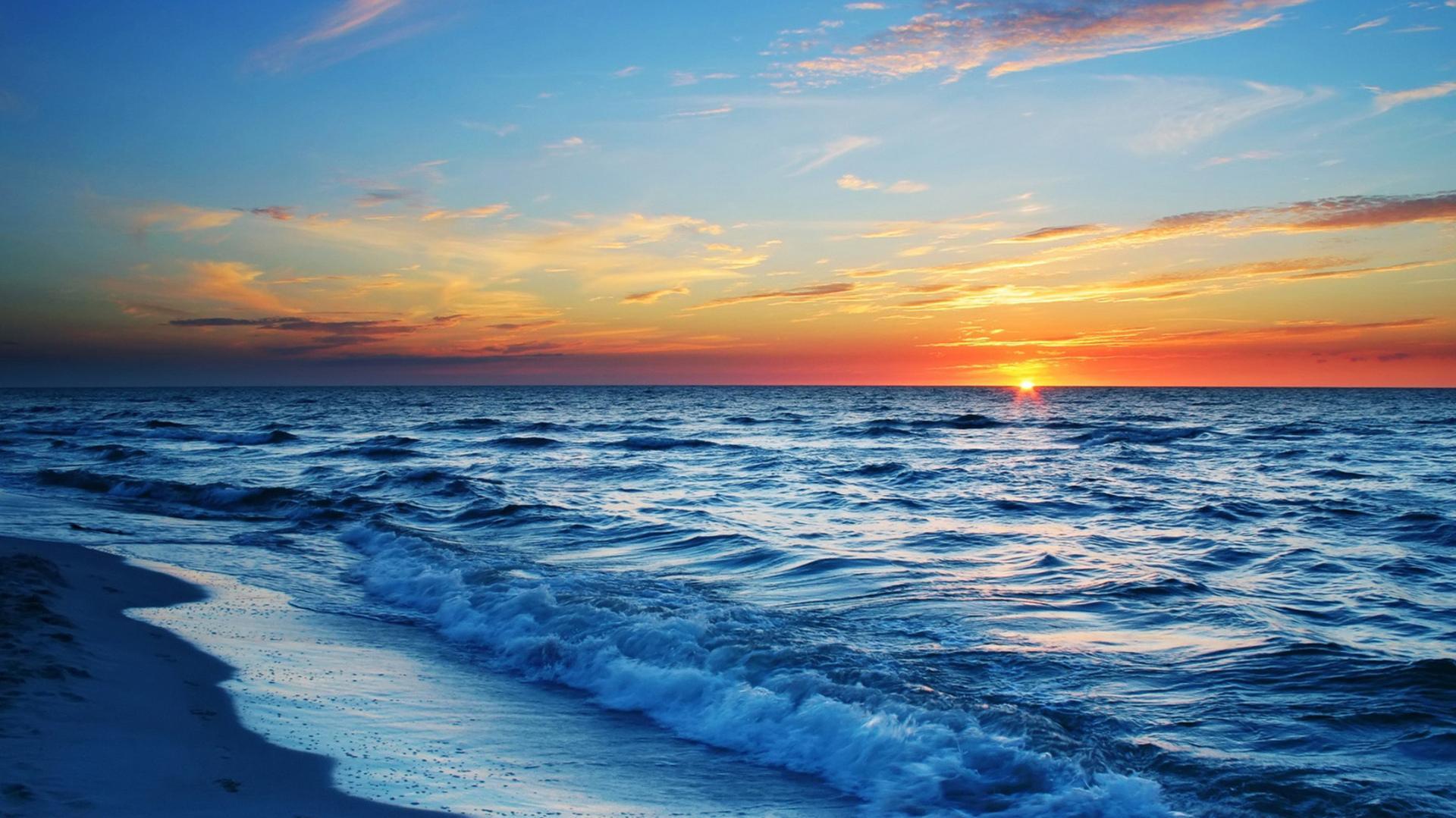 Beach Desktop Background Ocean Sunset 4k Ultra HD
