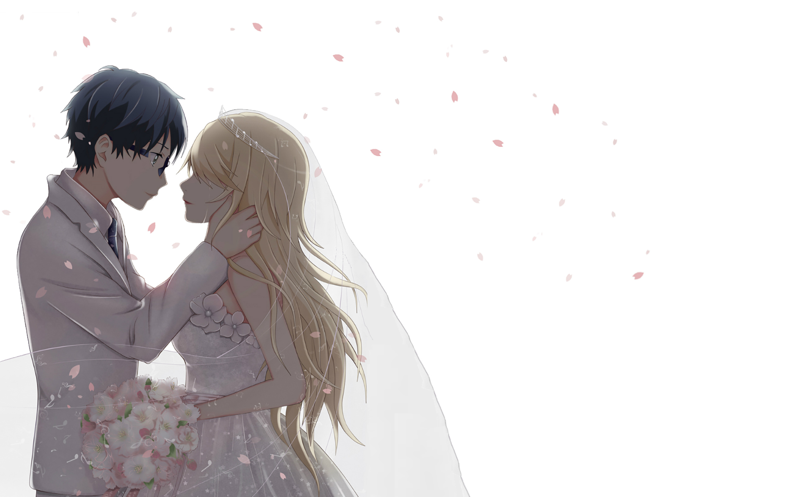 Beautiful Anime Couple Wallpaper HD Image One