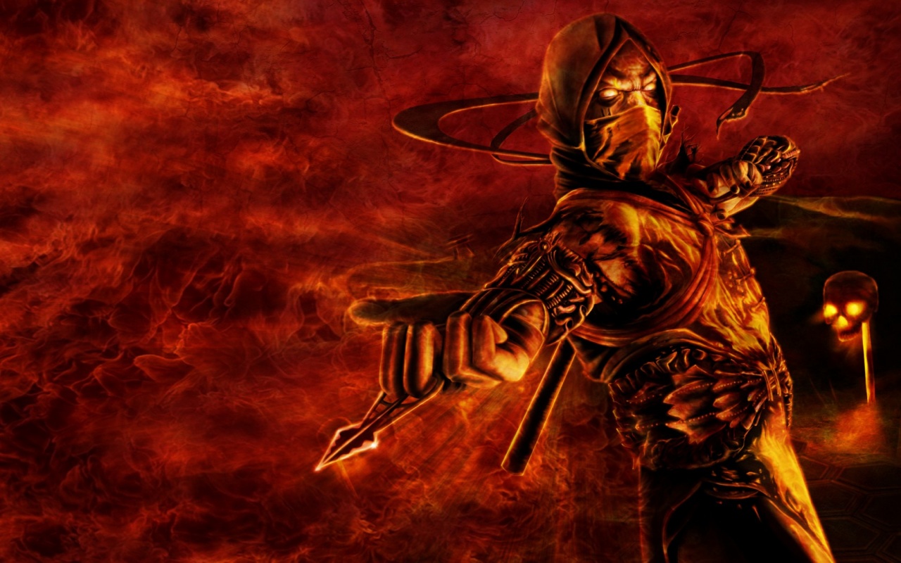 Scorpion Mortal Kombat 9 Wallpapers   1280x800   312091