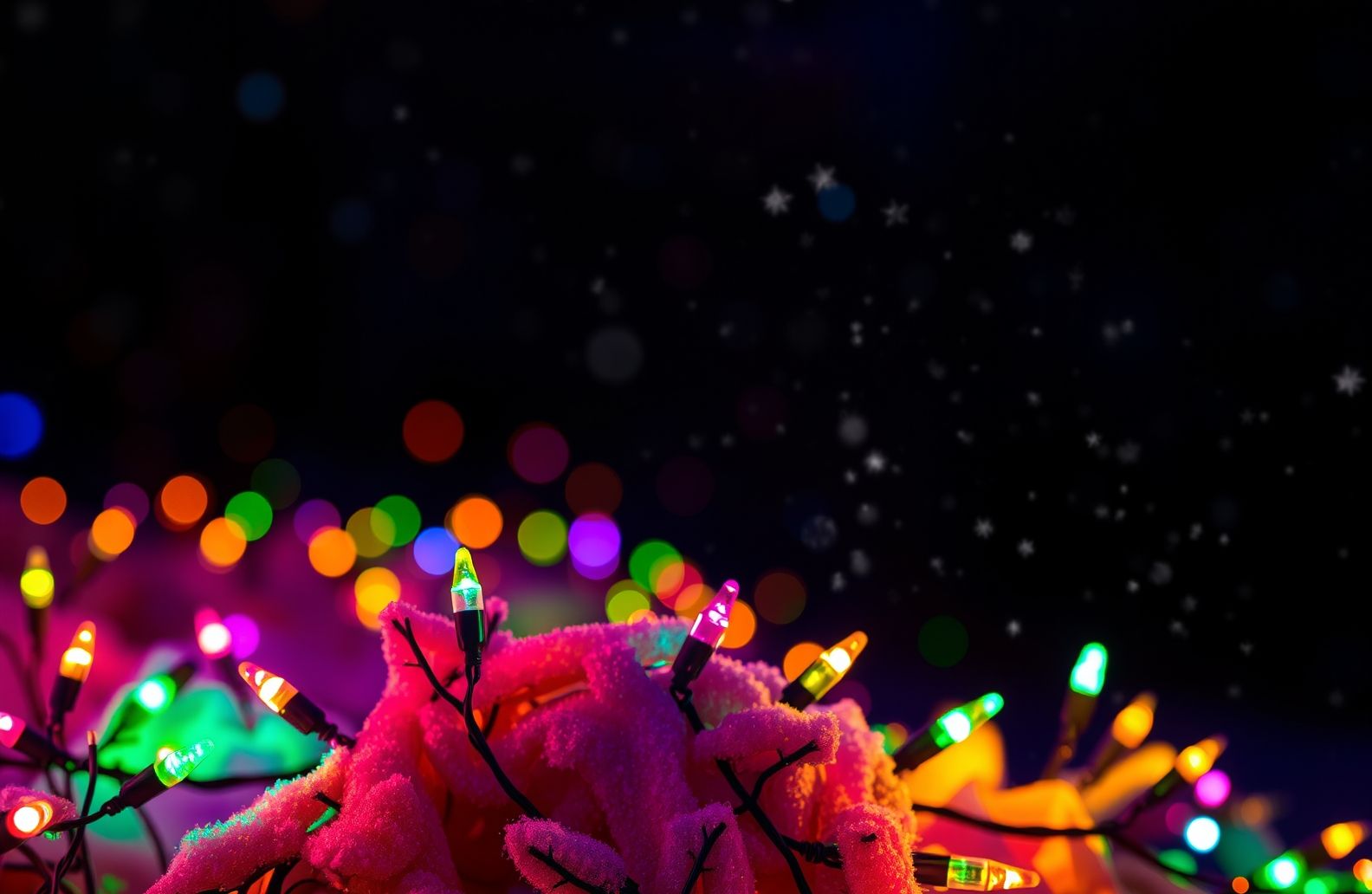 Blinking Christmas Lights Wallpaper