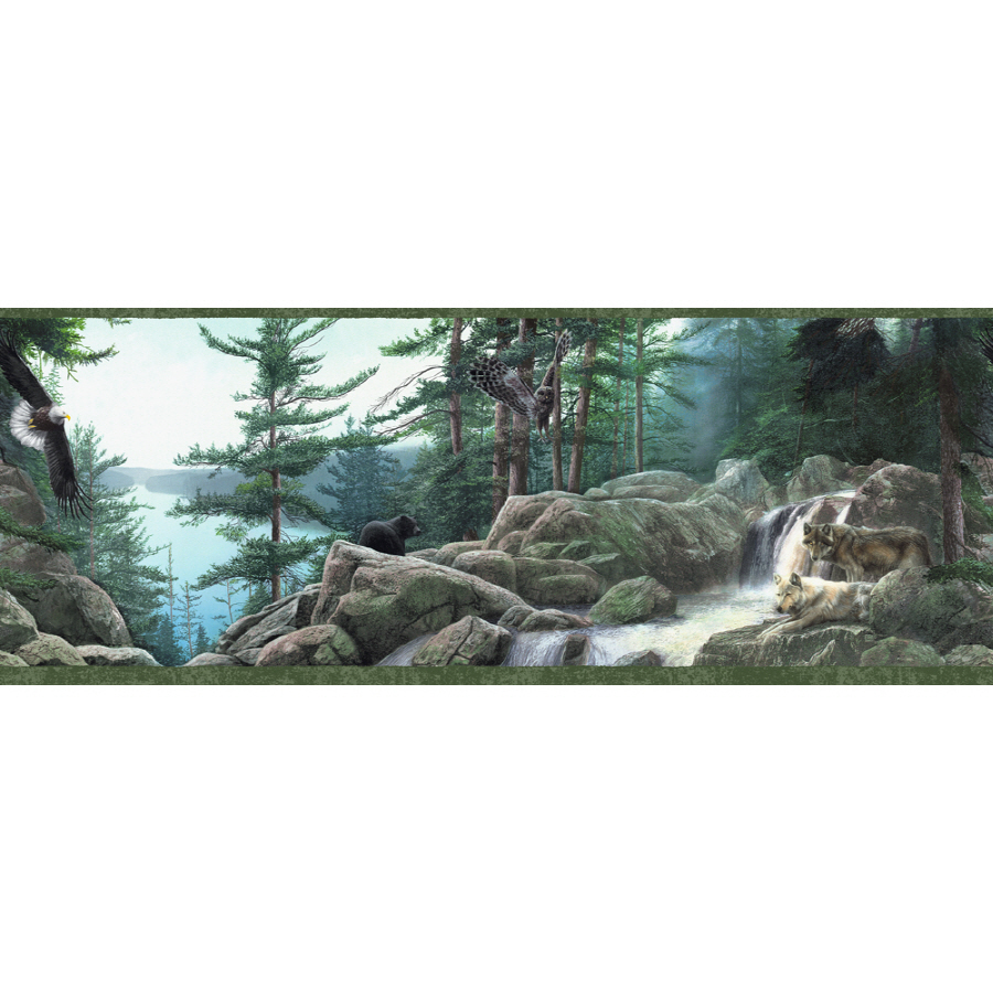 Wildlife Nature Prepasted Wallpaper Border At Lowes