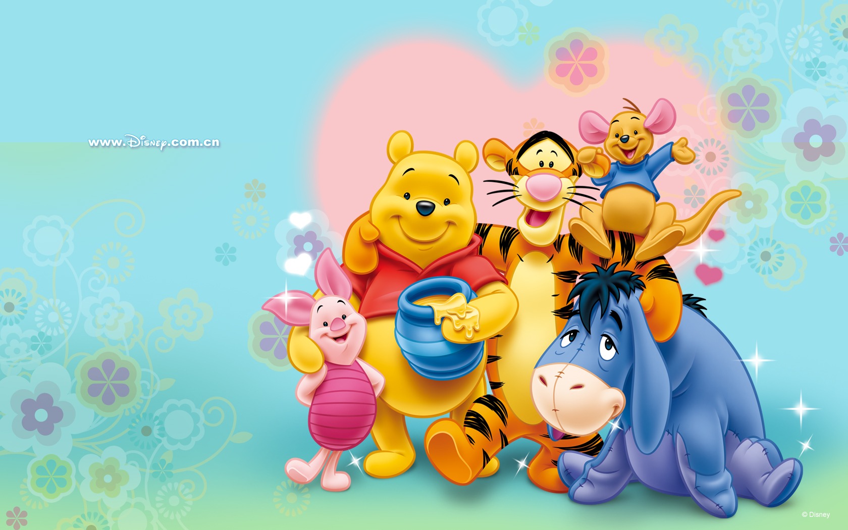 Winnie The Pooh Valentine Wallpaper