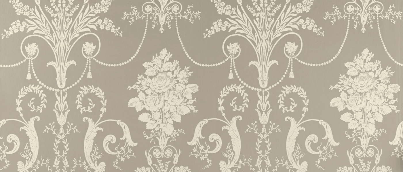 Josette Pewter Grey Patterned Wallpaper at Laura Ashley