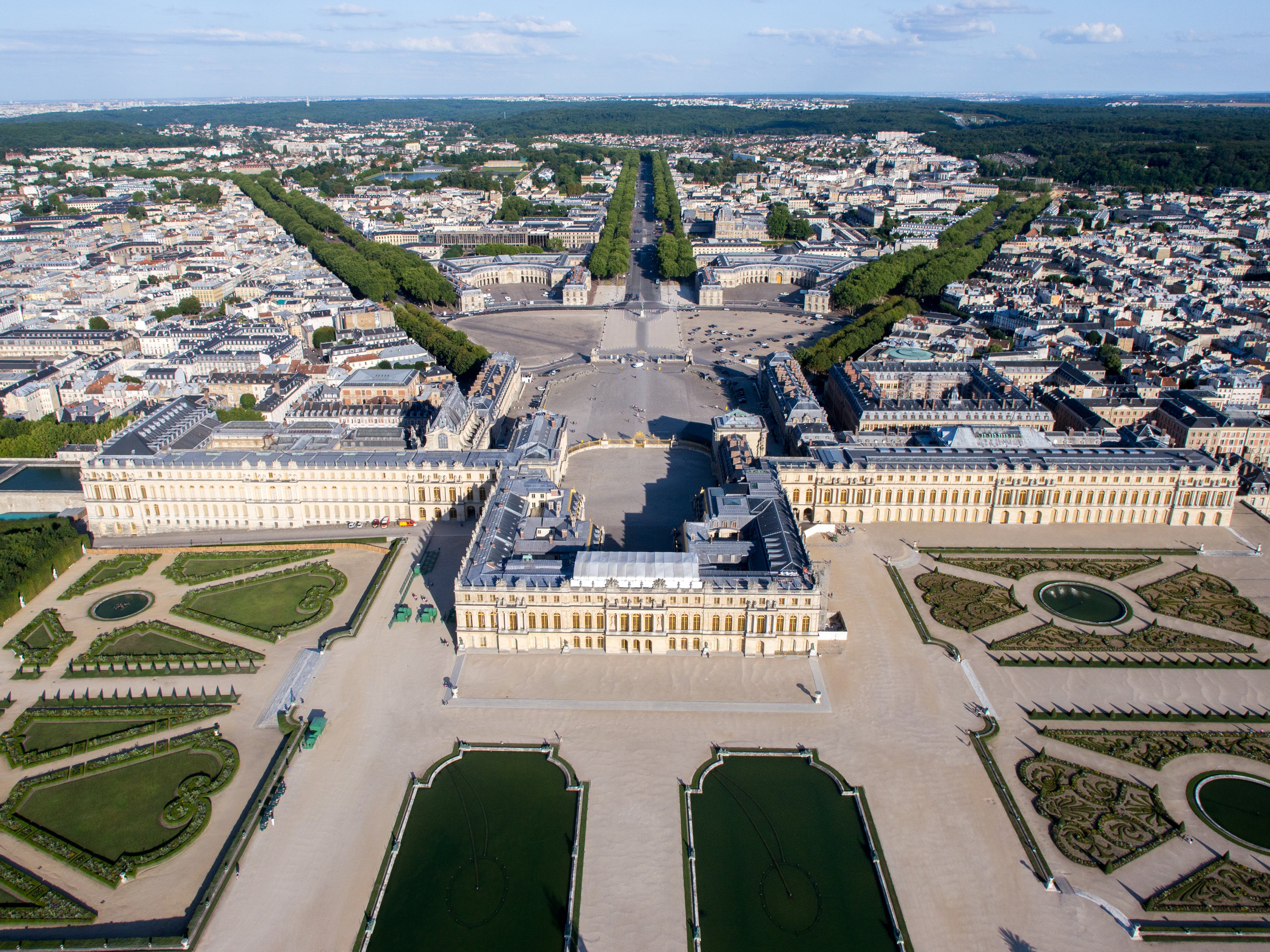 Chateau De Versailles Palace France French Building Wallpaper