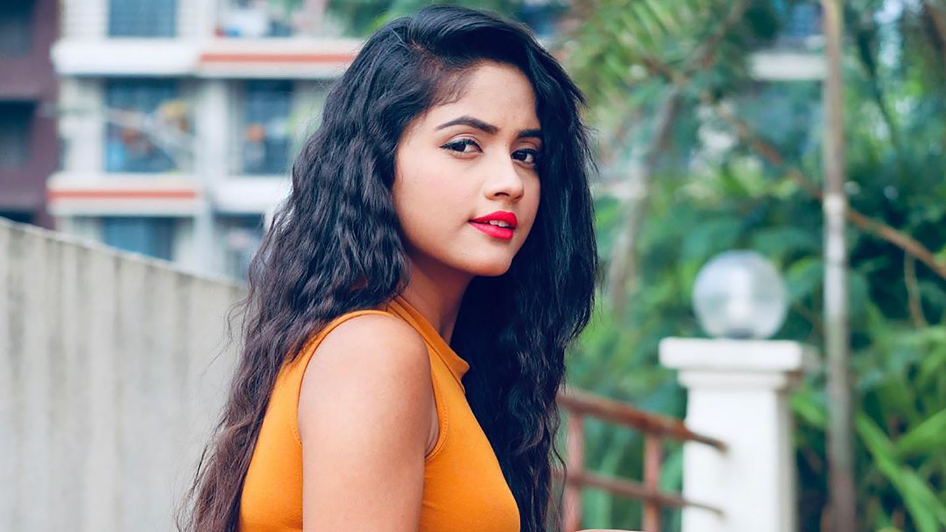 Model Nisha Guragain Widescreen Wallpaper