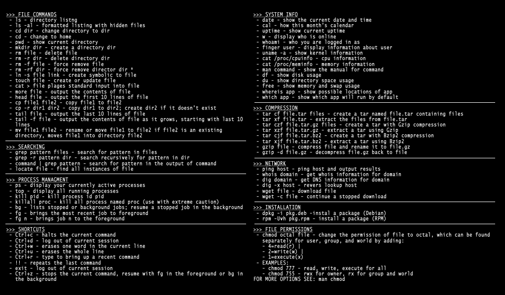 redshift commands linux