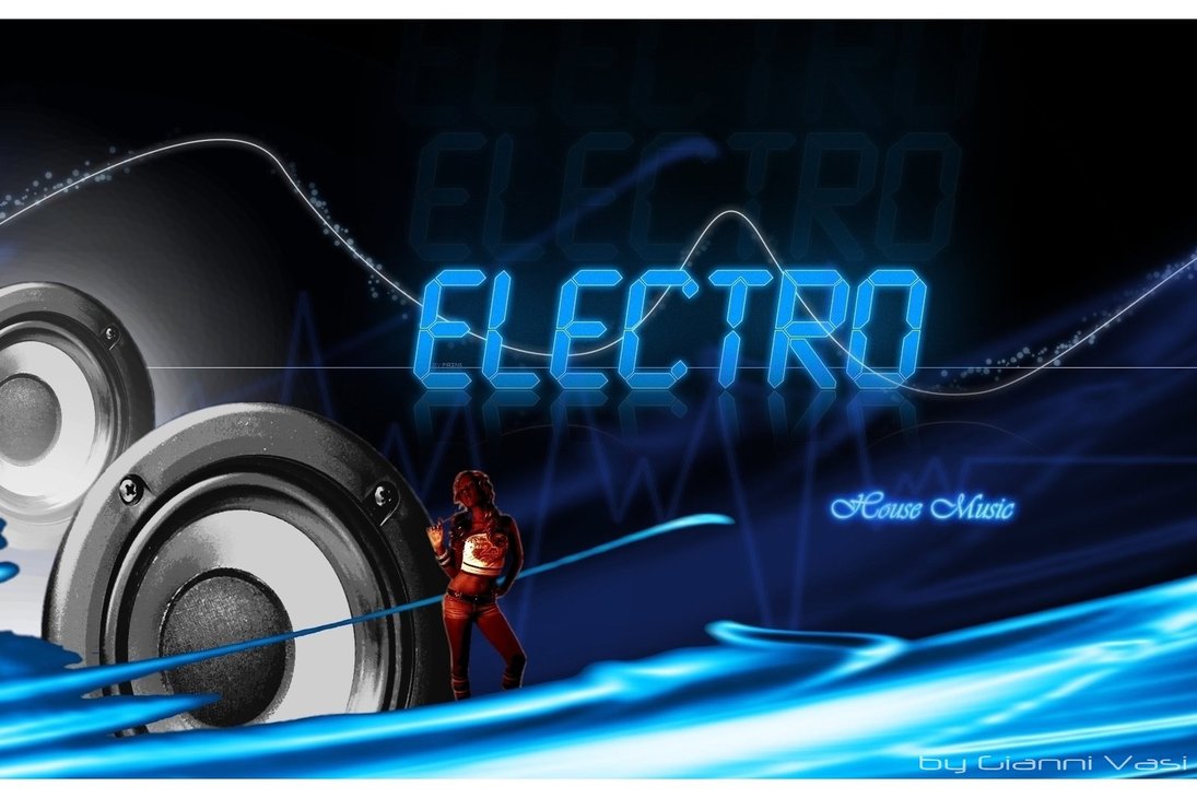 Electro House Music Wallpaper Poster