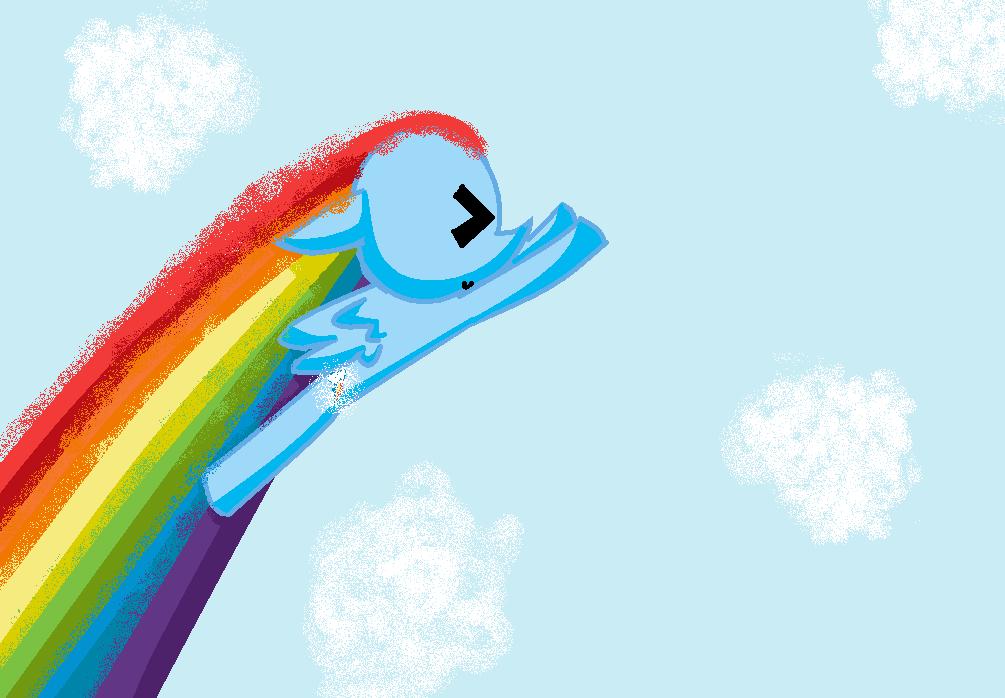 Filly Rainbowdash Sonic Rainboom Rainbow Dash Photo