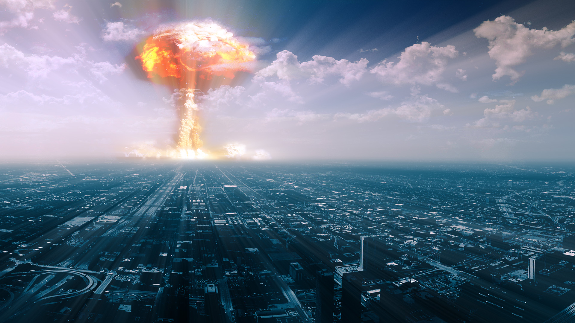 Nuclear Explosion Chicago Illinois Wallpaper