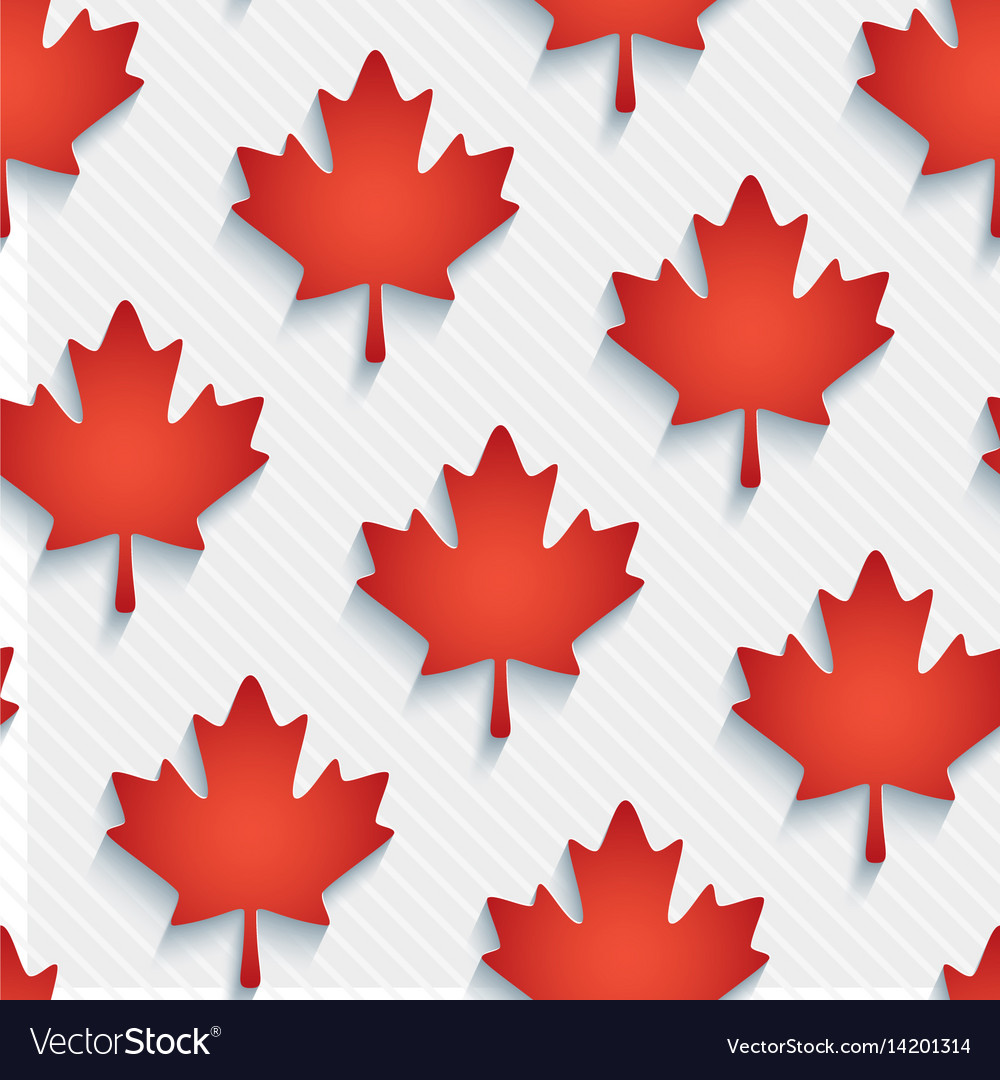 Red Maple Leaves Wallpaper Royalty Vector Image