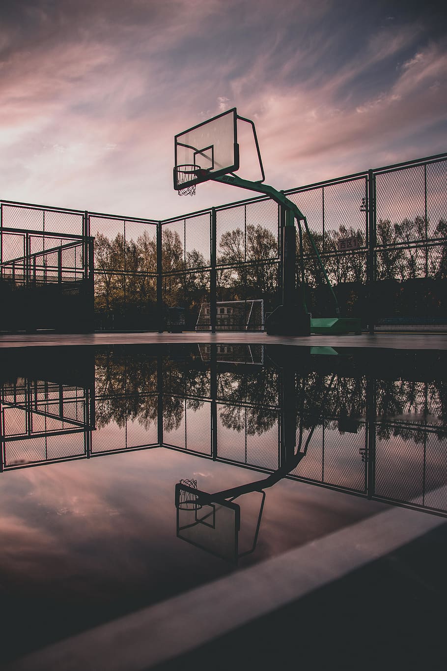 HD Wallpaper Silhouette Photo Of Portable Basketball