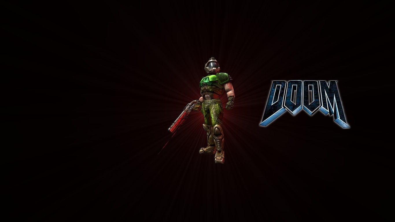 Doom Puter Wallpaper Desktop Background