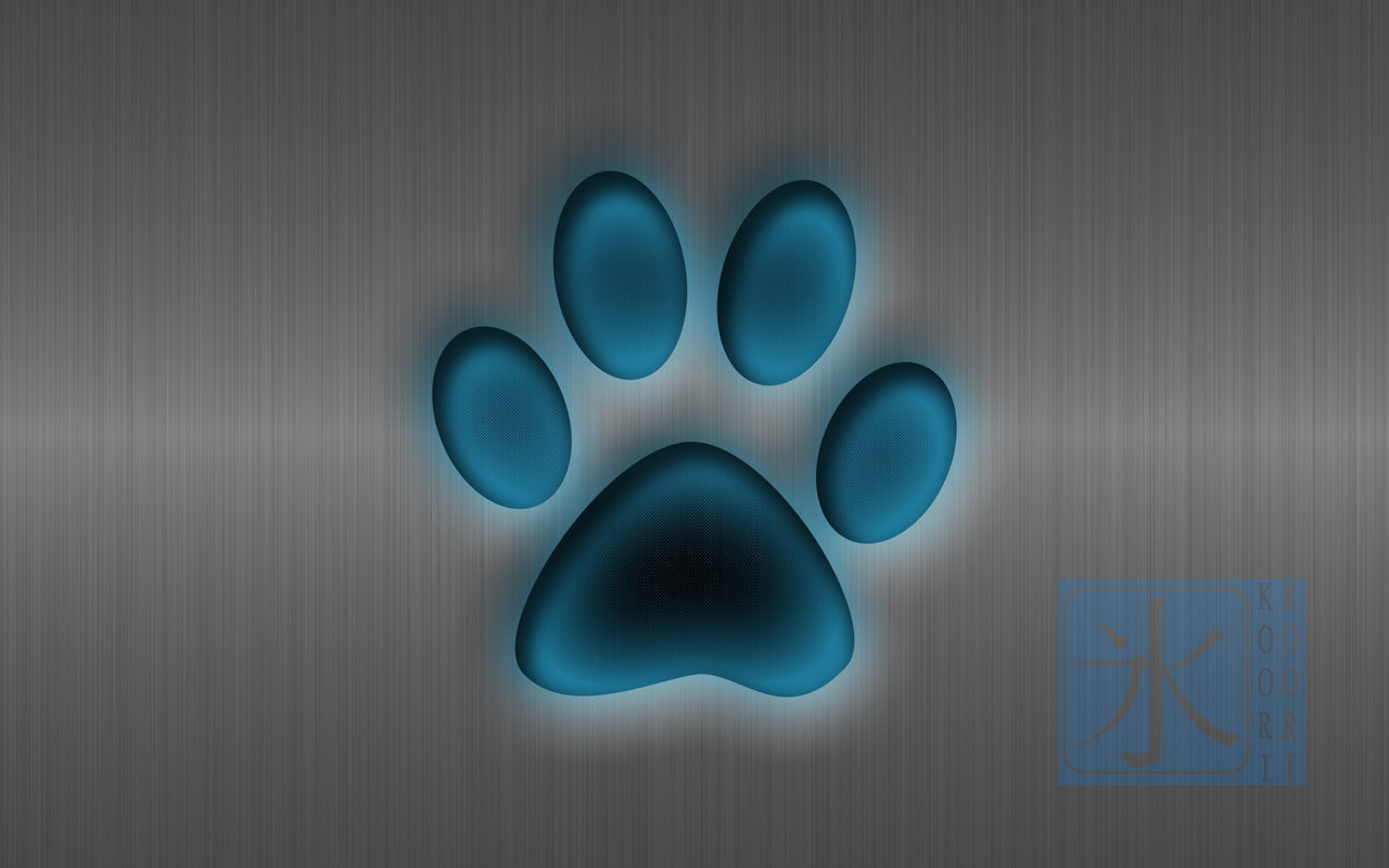 Paw Print Wallpaper Metallic By