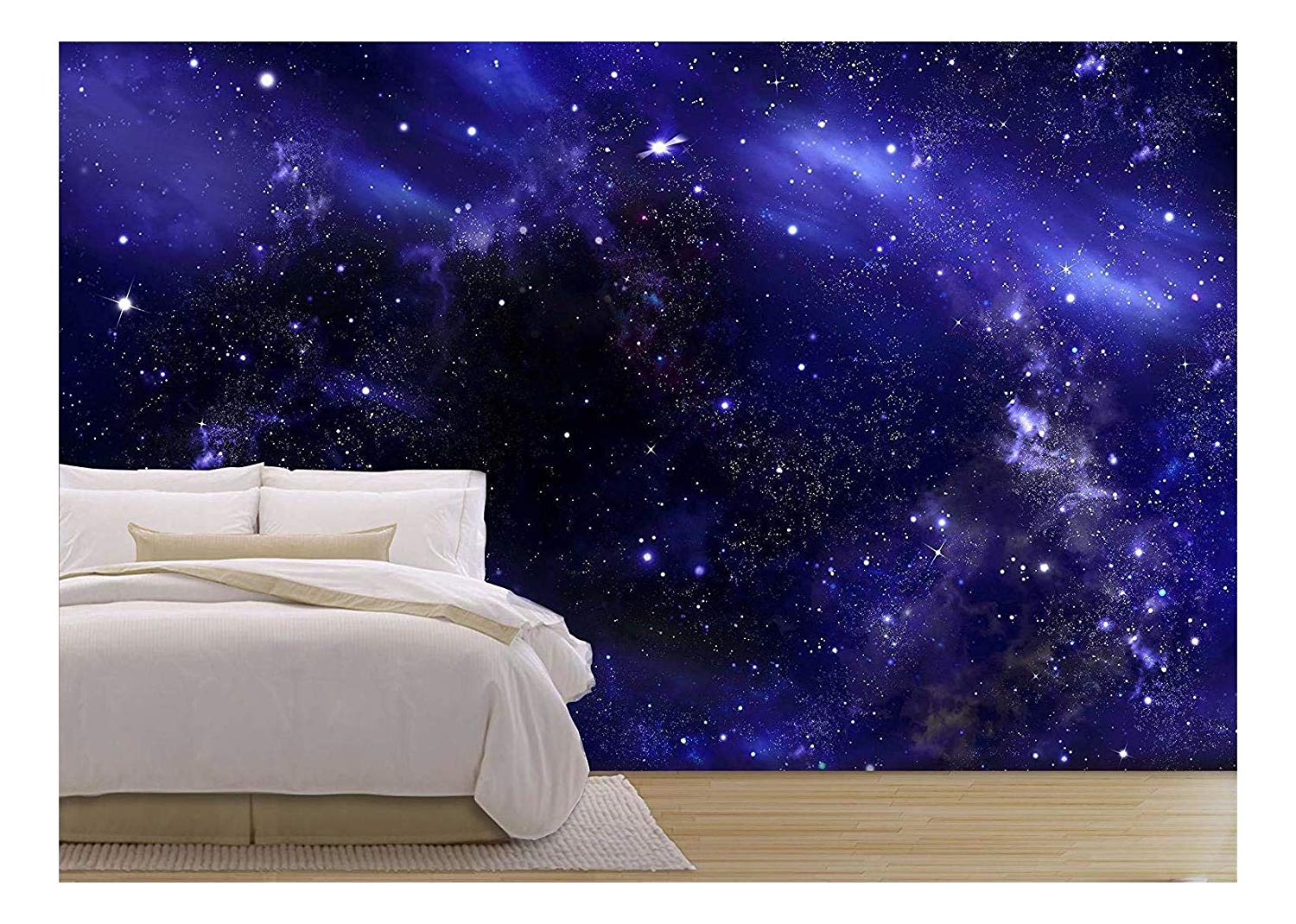 Wall26 Starry Night Sky Outer Space Peel Stick Wallpaper