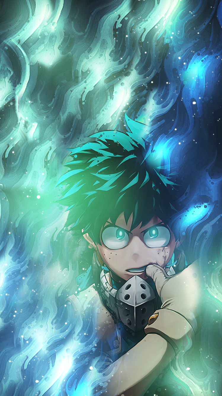 I Made A Deku Wallpaper For Mobile R Bokunoheroacademia