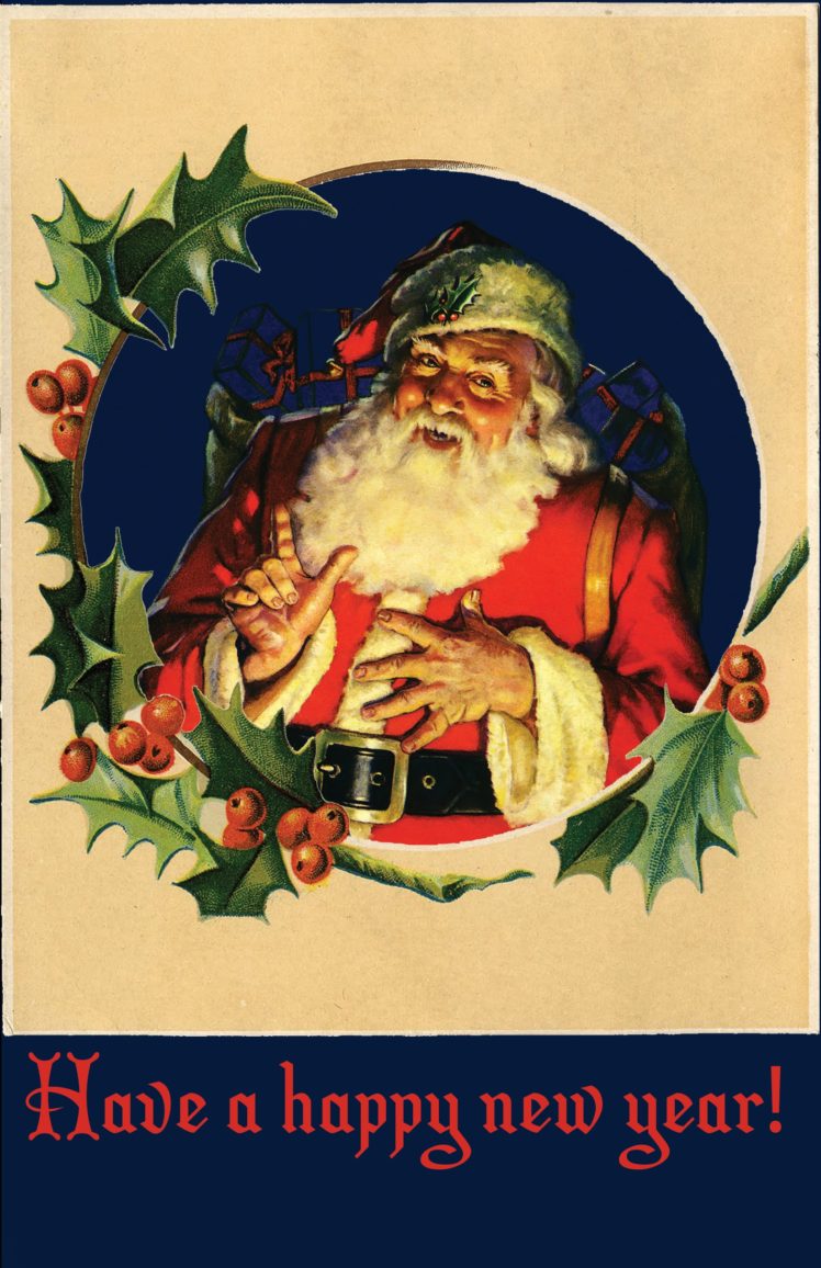 Vintage Holiday Santa HD Wallpaper Desktop And Mobile Image