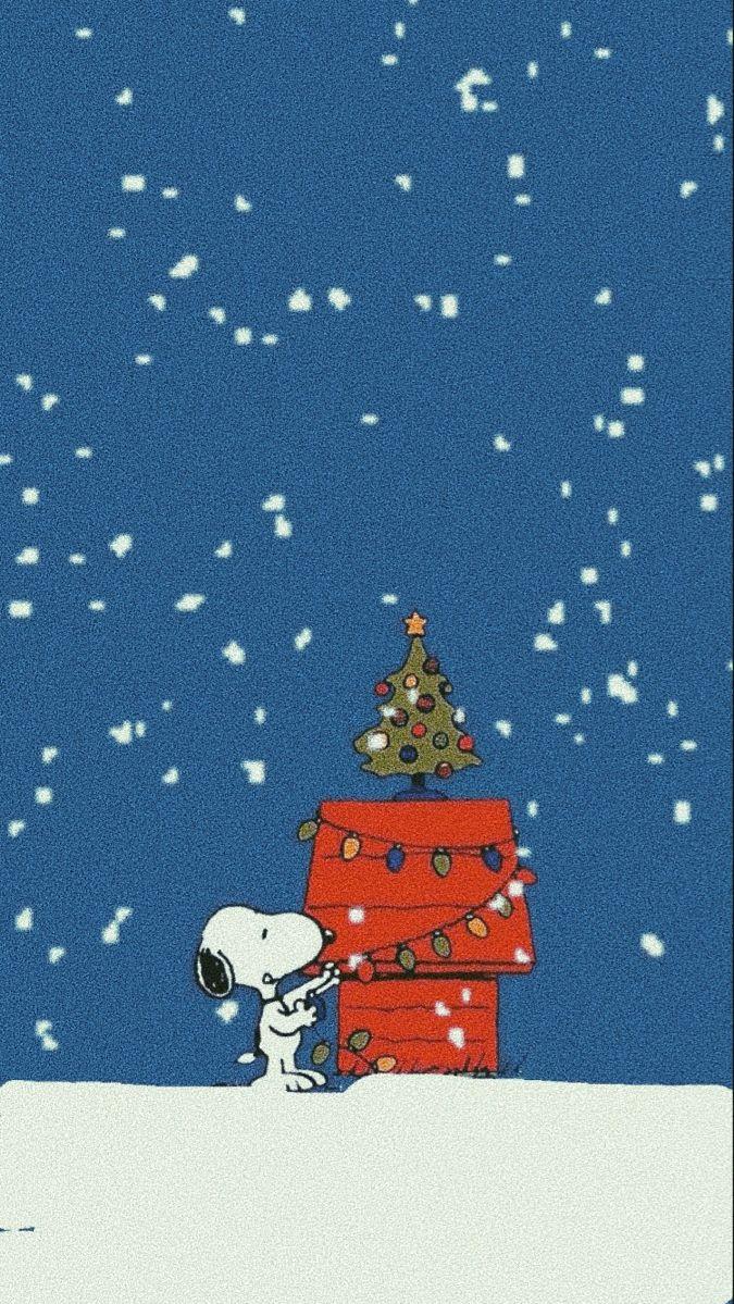 Snoopy Christmas Wallpaper iPhone