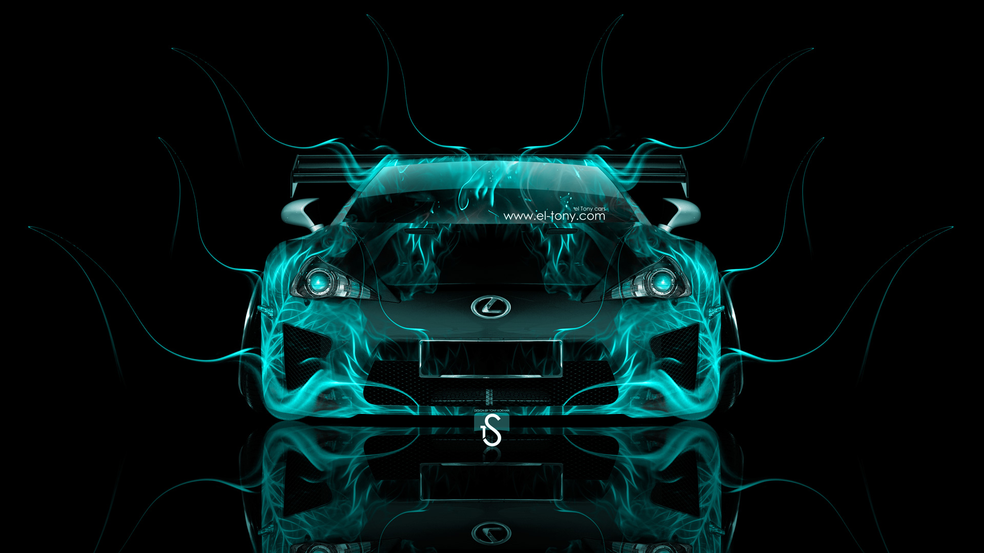 Lexus Lfa Front Tuning Azure Fire Car HD Wallpaper Design By