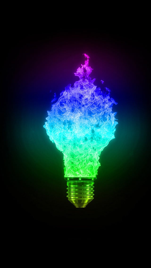 iPhone 5 wallpapers HD   Blue and green light bulbs Backgrounds