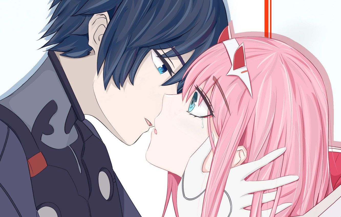 Wallpaper Girl Love Kiss Guy Tears Darling In The