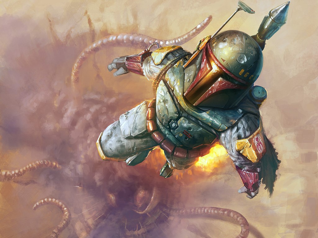 My Wallpaper Star Wars Boba Fett Escapes